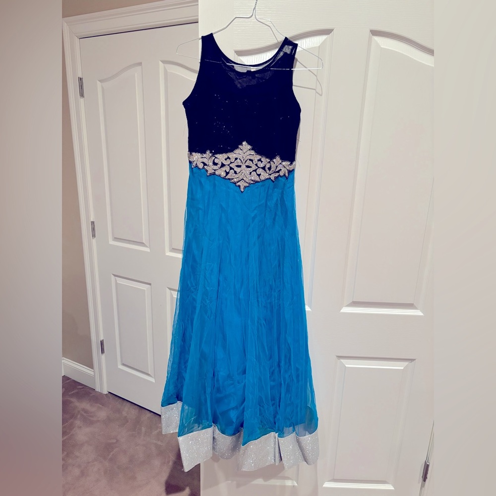 Indian gown with pants and duppata